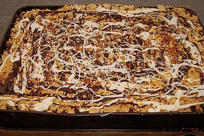 Apfelkuchen mit Vanillecreme und Streuseln 13
