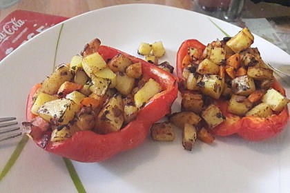 Paprika gefüllt mit Kartoffeln 8