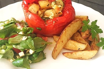 Paprika gefüllt mit Kartoffeln 9