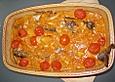 Afrikanische Kokosforellen mit Ingwer