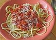 Bucatini mit  Speck - Tomatenso&szlig;e