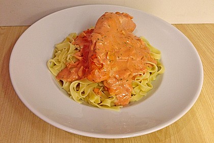 Lachs - Sahne Gratin 20