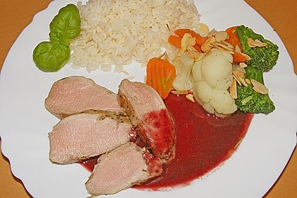 Schweinefilet mariniert in Rosmarin - Honig