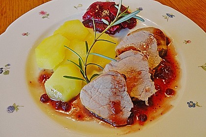 Schweinefilet mariniert in Rosmarin - Honig 1