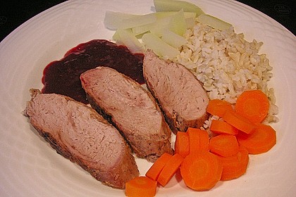 Schweinefilet mariniert in Rosmarin - Honig 4