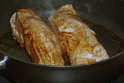 Schweinefilet mariniert in Rosmarin - Honig 6