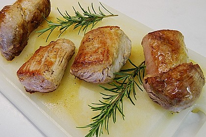 Schweinefilet mariniert in Rosmarin - Honig 9