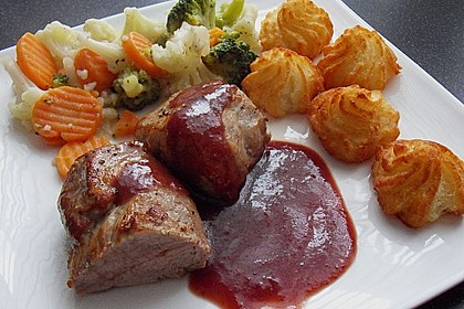 Schweinefilet mariniert in Rosmarin - Honig 11