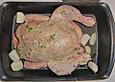 Gebratenes Ingwerhuhn mit Pflaumenwein und Koriander