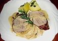 Schweinefilet in Calvadosrahm