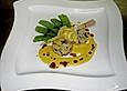 Seezungenr&ouml;llchen mit Limettenschaum