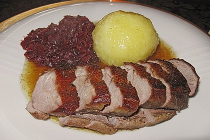 Entenbrust mit Salz - Honig - Kruste 1