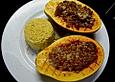 Pikant gef&uuml;llte Papaya