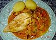 H&auml;hnchen auf Calvados - Karotten - Lauch - Gem&uuml;se