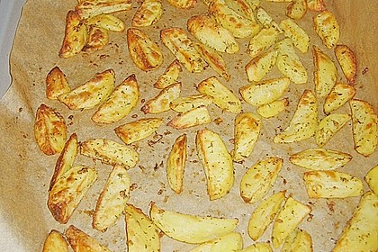 Fettarme Kartoffelspalten aus dem Ofen 1