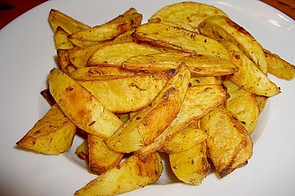 Fettarme Kartoffelspalten aus dem Ofen 3