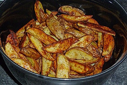 Fettarme Kartoffelspalten aus dem Ofen 5