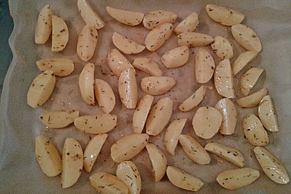Fettarme Kartoffelspalten aus dem Ofen 14
