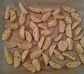 Fettarme Kartoffelspalten aus dem Ofen (Bild)