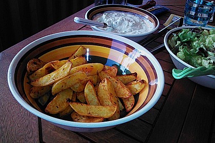 Fettarme Kartoffelspalten aus dem Ofen 16