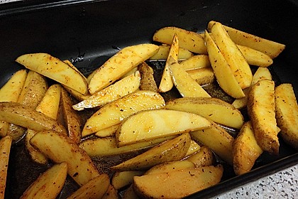 Fettarme Kartoffelspalten aus dem Ofen 18
