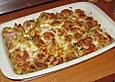 Nudelauflauf mit Meeresfr&uuml;chten und Kirschtomaten