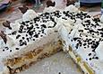 Pudding - Pfirsichtorte mit Knusperboden