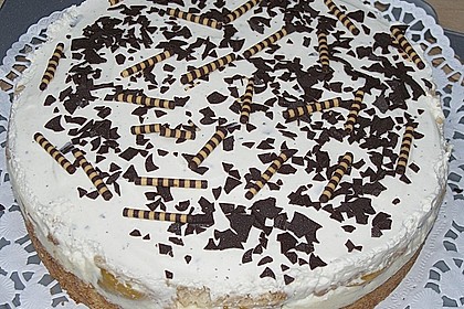 Pudding - Pfirsichtorte mit Knusperboden 1