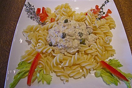 Pasta mit Thunfisch - Zitronenso&szlig;e 1