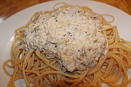 Pasta mit Thunfisch - Zitronenso&szlig;e 2