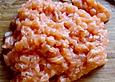 Apfel - Lachs - Tatar auf Wasabispiegel