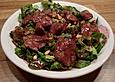Putenleber auf Feldsalat mit Rotweindressing