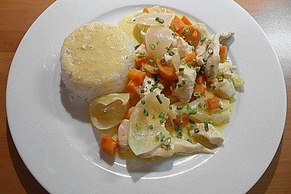 H&auml;hnchengeschnetzeltes mit M&ouml;hren