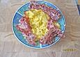 Scrambled eggs with bacon