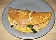 Garnelen - Zucchini - Omelett
