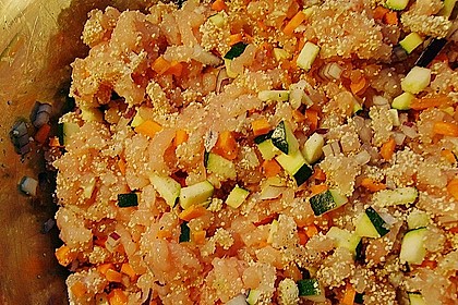 Bunte Putenhackb&auml;llchen mit Pfannengem&uuml;se 2