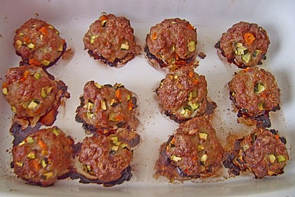 Bunte Putenhackb&auml;llchen mit Pfannengem&uuml;se 5