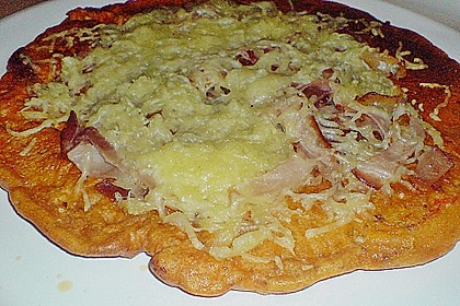 Pizza - Pfannkuchen mit Ajvar 4