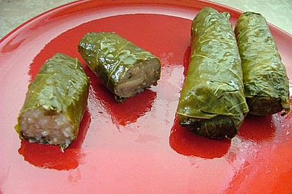 Gef&uuml;llte Weinbl&auml;tter vegetarisch 2