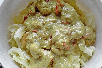 Currynudeln mit H&auml;hnchenbrust