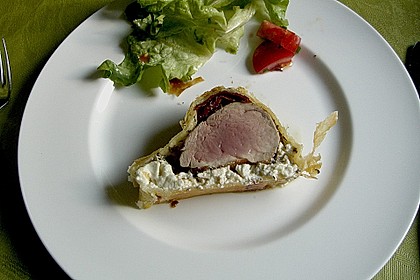 Mediterranes Schweinefilet im Bl&auml;tterteig 5