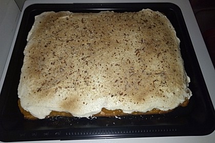 Schmandkuchen auf dem Blech mit Mandarinen 3