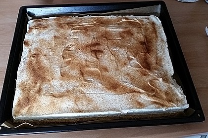 Schmandkuchen auf dem Blech mit Mandarinen 2