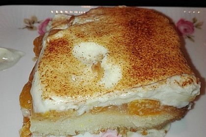 Schmandkuchen auf dem Blech mit Mandarinen 1