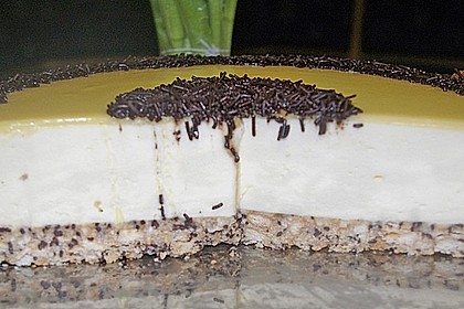 Eierlik&ouml;r - Sahnetorte auf Schokoraspel - Keksboden 5