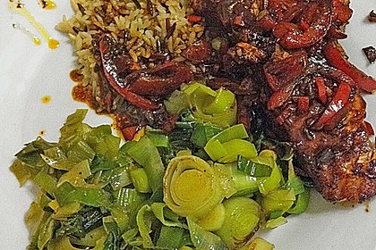 Lachs-Teriyaki auf Porreegem&uuml;se 10