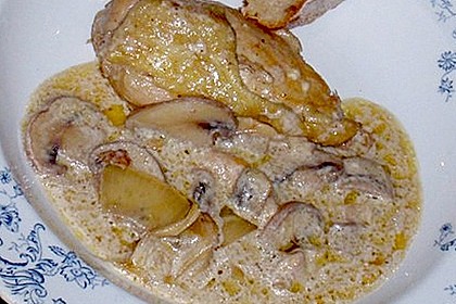 H&auml;hnchen in Sahnesauce
