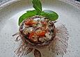 Gef&uuml;llte Riesenchampignons mit Speck und Mozzarella