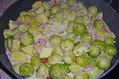 Rosenkohl - Kartoffel - Kasseler - Pfanne 2