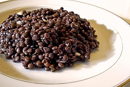 Leichter Salat aus Belugalinsen 1